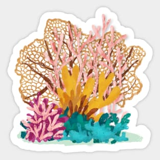 Ocean bright seaweed coral reef Sticker